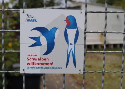 H3 unterstützt die Aktion Schwalbenfreundliches Haus des NABU